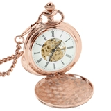 Taschenuhr - Rosegold mit sichtbarem U..