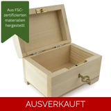 Buchenholz - Kästchen Mit Schloss - Kl..