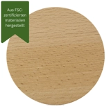 Buchenholz - Untersetzer - Rund