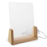 U-förmige Acrylleuchte mit Acrylsockel..