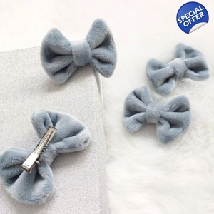 Hårklemmer 2-pakning i dus blå