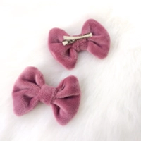 Hårklemmer 2-pakning lyngrosa