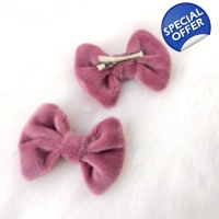 Hårklemmer 2-pakning lyngrosa