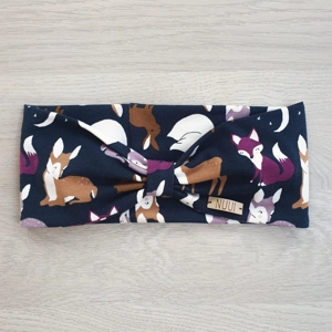 Knutepannebånd med dyr blå