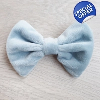 Stor hårklemme dus blå