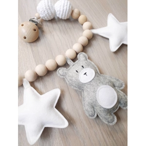 Vognlenke Teddy - grå