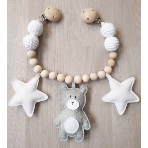 Vognlenke Teddy - grå