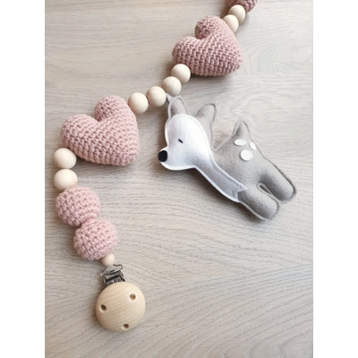 Vognlenke bambi - rosa kuler