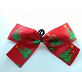 Large Xmas Tree Dog Grooming Bows, Qty..