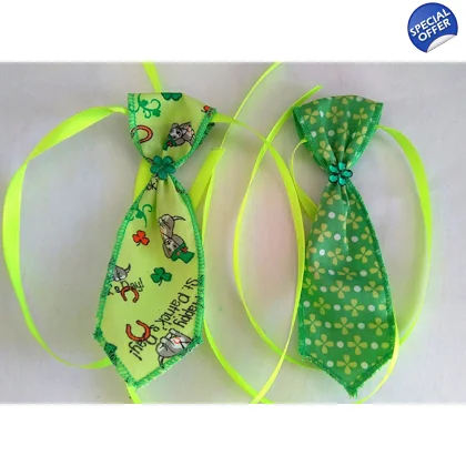 Paddy's Day Tie-on Neckties, Pack of 5