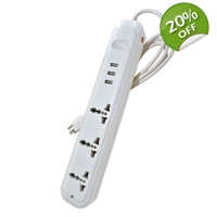 Travel Extension Cord 3-Gang