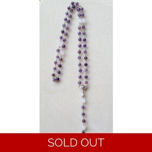 'Chalice & Host' Amethyst Rosary