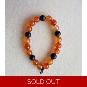 Carnelian & Black Onyx Bracelet