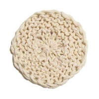 Knitted Round Coaster - Off White
