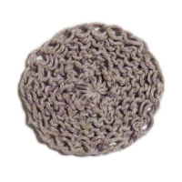 Knitted Round Coaster - Grey