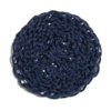 Knitted Round Coaster - Navy