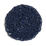 Knitted Round Coaster - Navy