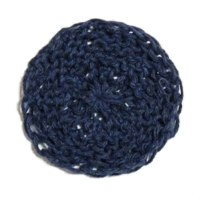 Knitted Round Coaster - Navy
