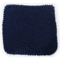 Knitted Dishcloth - Navy