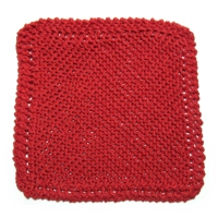 Knitted Dishcloth - Red