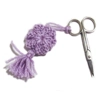 Scissors Pin Cushion Fob - Lavender