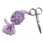 Scissors Pin Cushion Fob - L..
