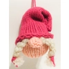 Gnome Girl Ornament - Pink