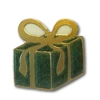 Green Gift Egg Art Pin