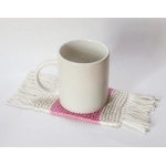 Cotton Mug Rug - Pink
