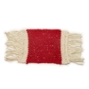 Cotton Mug Rug - Red