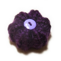 Knitted Pin Cushion -Purple