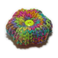 Knitted Pin Cushion -Multi Varigated