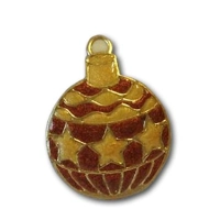 Red ornament Egg Art Pin