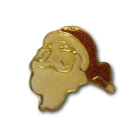 Santa Egg Art Pin