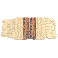 Cotton Mug Rug - Peach and Blue 2