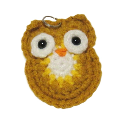 Crochet Owl Charm