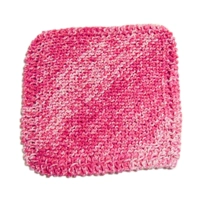 Knitted Dishcloth - Flaminngo Splash