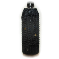 Knitted 20oz Water Bottle Sleeve - Black
