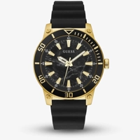 Gold Plated Black Men's Watc..