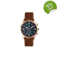 Men's Brown Leather Watch