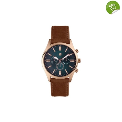 Men's Brown Leather Watch