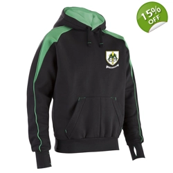 Premium Hoodie Unbranded - Black/Emerald Green