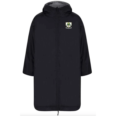 All Weather Robe Print Logo - Black