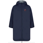 Broad Plain All Weather Robe Print Logo - Navy