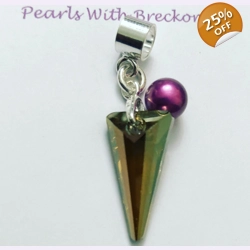 Bronze - Crysta Spike Charm - 18mm