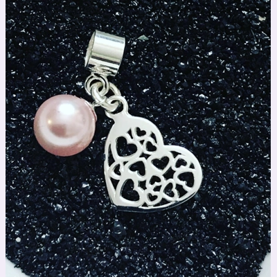 Heart In Heart Charm