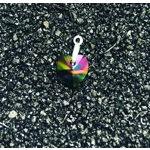 Dark Rainbow Crystal Heart Charm