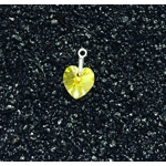 Mirror Crystal Heart Charm