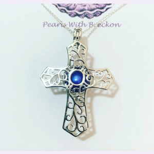 Decorative Cross Cage Pendant