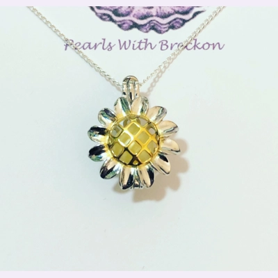 Sunflower Cage Pendant